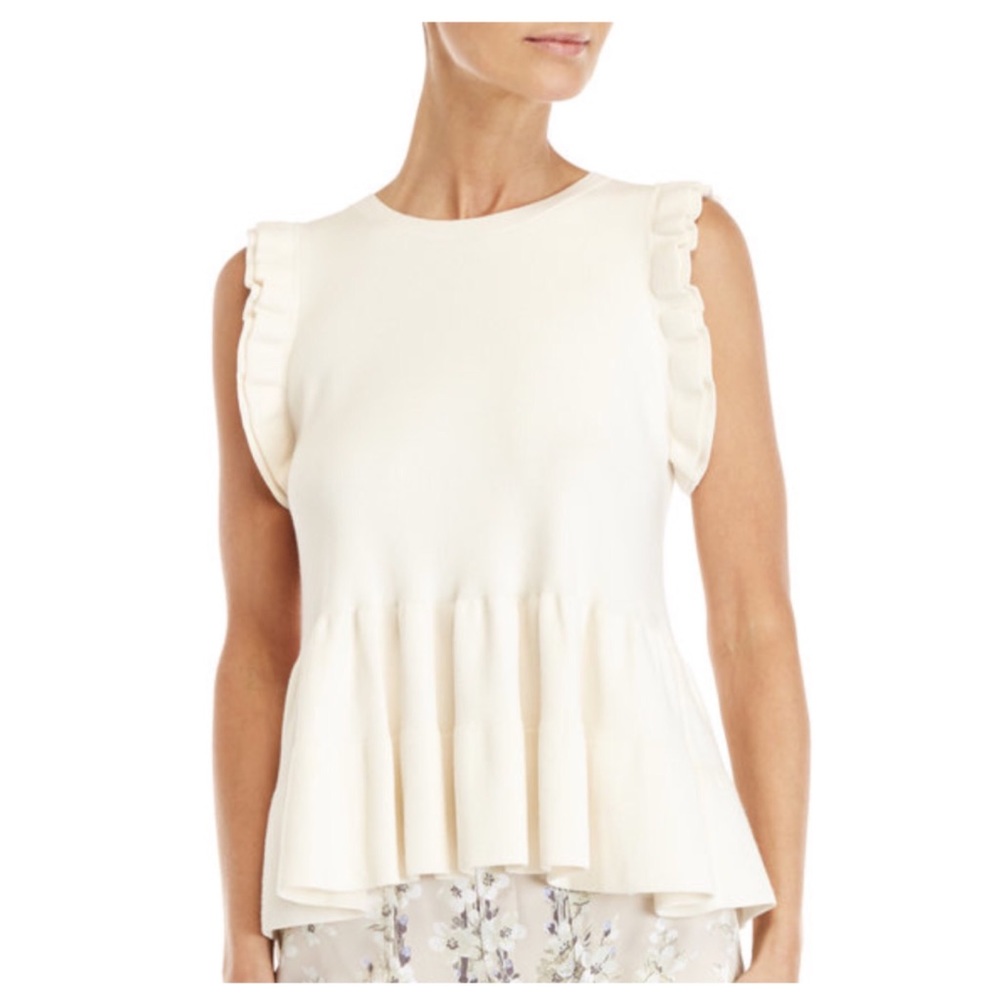 Club Monaco Ruffled Hem Farrah Sweater - NWOT